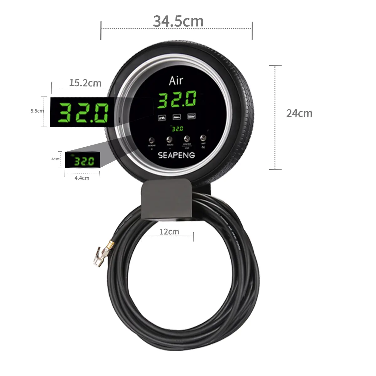 SEAPENG DP-Q02 Professional Automatic Tire Inflator - Image 5