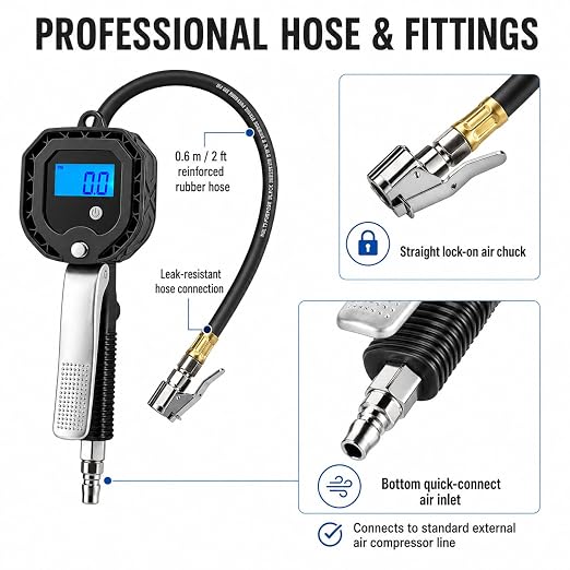 SEAPENG BW-002 Mechanical Tire Pressure Gauge, 5-230 PSI - Image 11