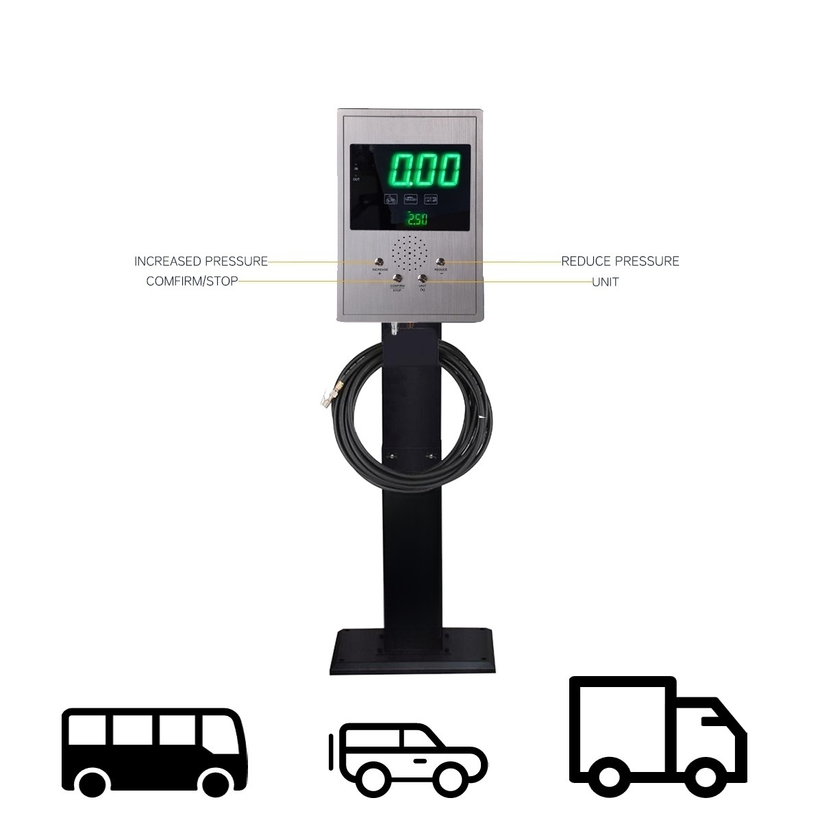 SEAPENG DP-Q01L Automatic Vertical Tire Inflator for Garages & Tire Shops - Image 4